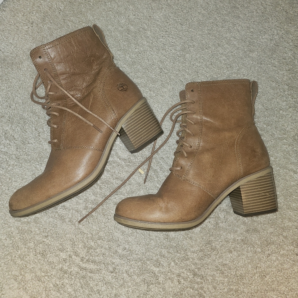 WOMEN'S TIMBERLAND BRYNLEE PARK MID LACE UP BOOT IN BROWN SIZE 10